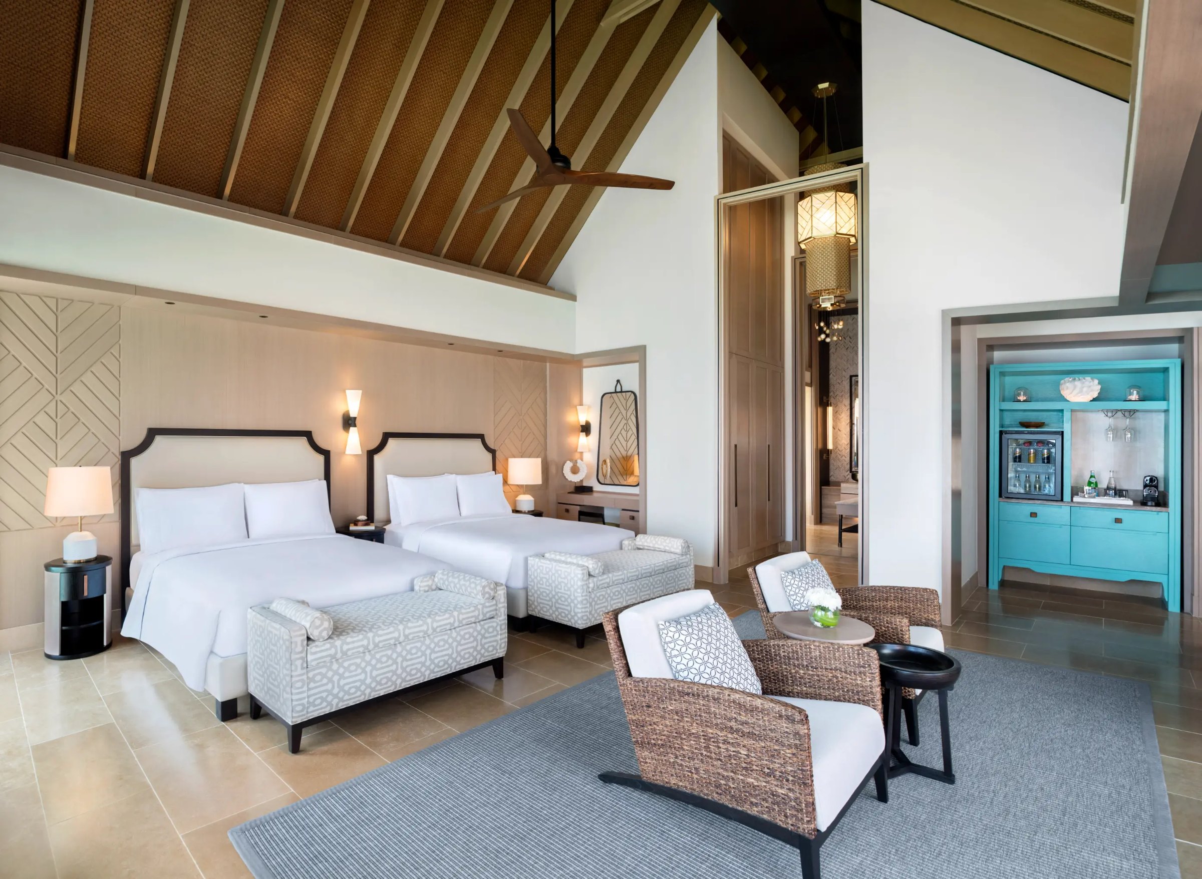 Two Bedroom Beach Villa with Pool at Waldorf Astoria Maldives Ithaafushi, view 2
